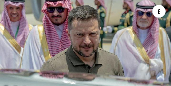 زيلينسكي يخطف الأضواء من الأسد في القمة العربية بجدة