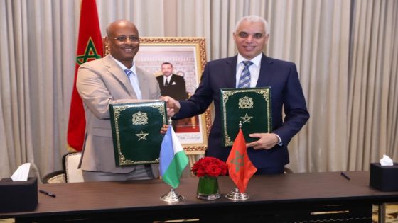 آيت الطالب يوقع مذكرة تفاهم مع نظيره الجيبوتي في مجال الصحة