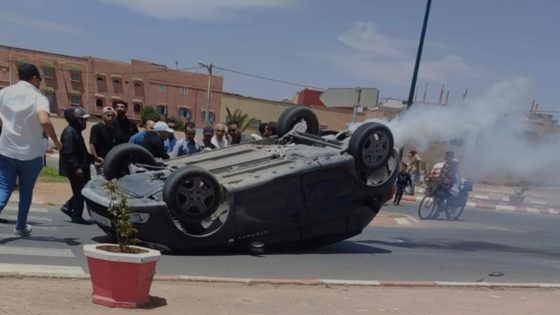 #تيزنيت..حادثة سير بين سيارتين تخلف جريح