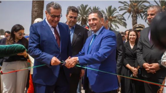 الوالي أمزازي مرفوقاً بأشنكلي وأخنوش يشرفون على تدشين مرافق وتجهيزات حضرية بأكادير بمناسبة عيد العرش المجيد