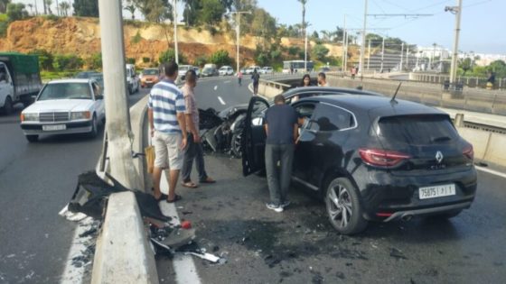 حادثة سير تتسبب في بلوكاج بالطريق المؤدية من سلا إلى الرباط