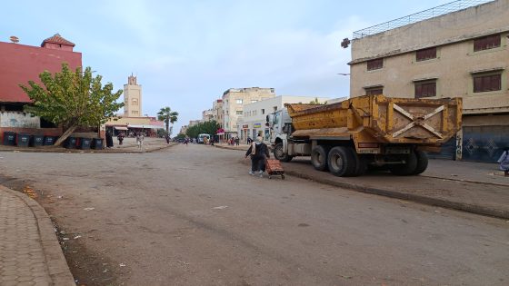 سطات تحرير الملك العمومي بحي ميمونه