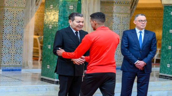 بتعليمات سامية من جلالة الملك، صاحب السمو الملكي الأمير مولاي رشيد يستقبل أعضاء المنتخب الوطني لكرة القدم*